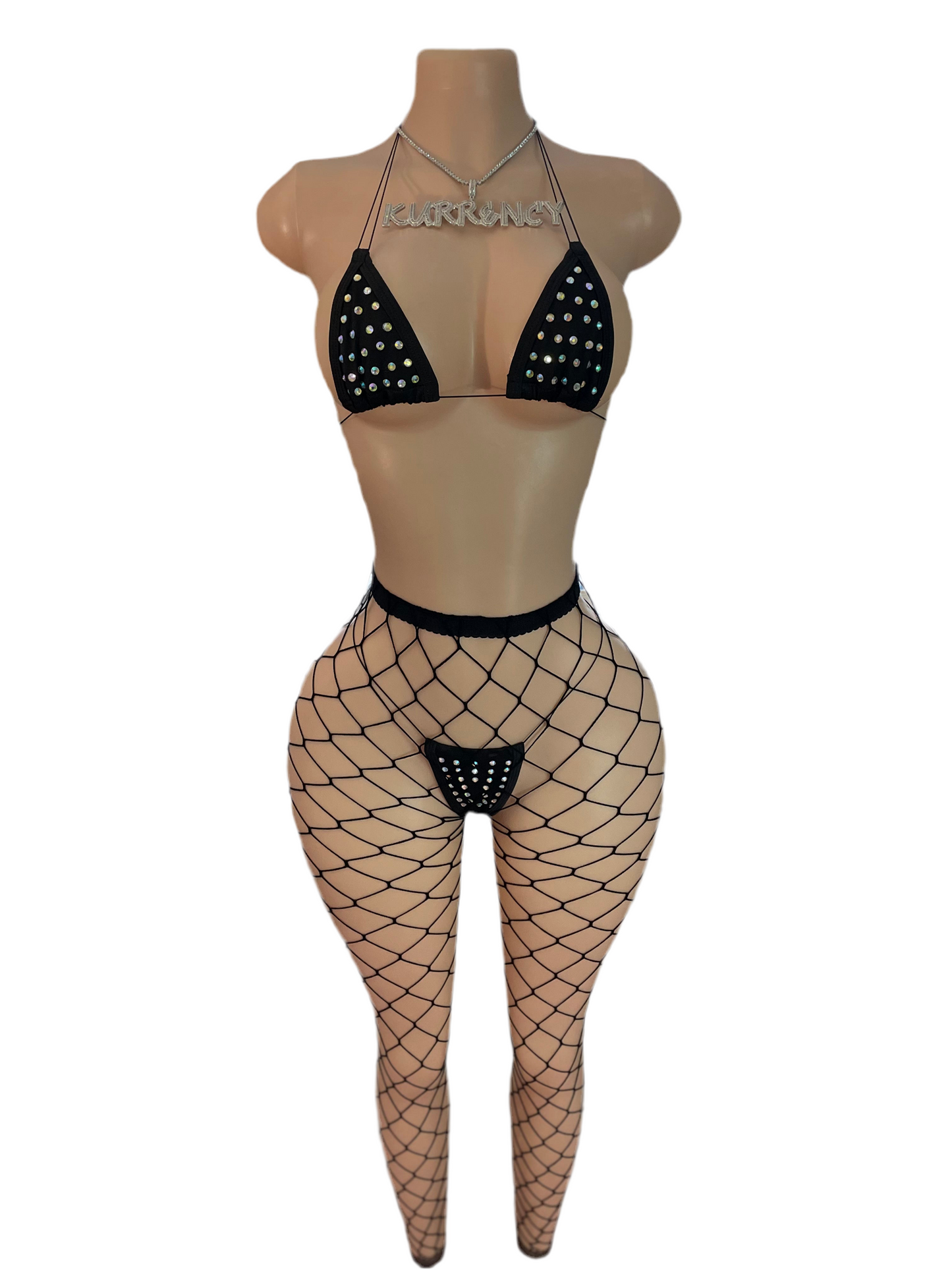 Black Fishnet 3pc